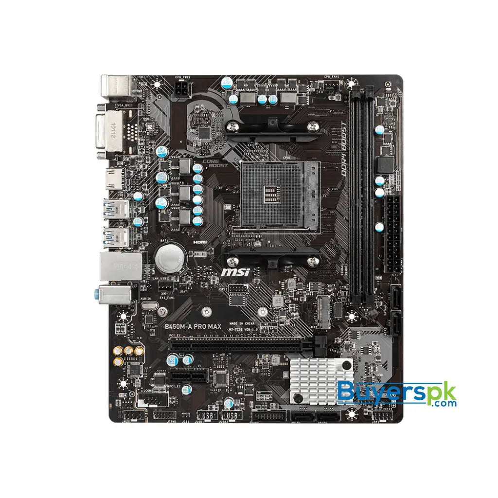 Msi B450m-a Pro Max Amd Micro Atx Am4 Motherboard - Price in Pakistan Msi B450m-a Pro Max Amd Micro Atx Am4 Motherboard - Price in Pakistan